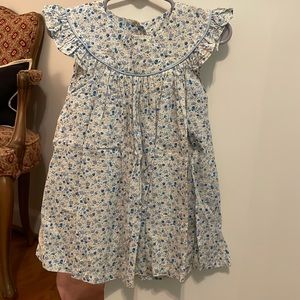 Classic Whimsy blue and white floral dress
